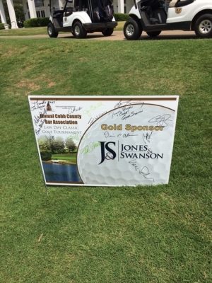 Jones & Swanson Sponsors Local Charity Golf Tournament