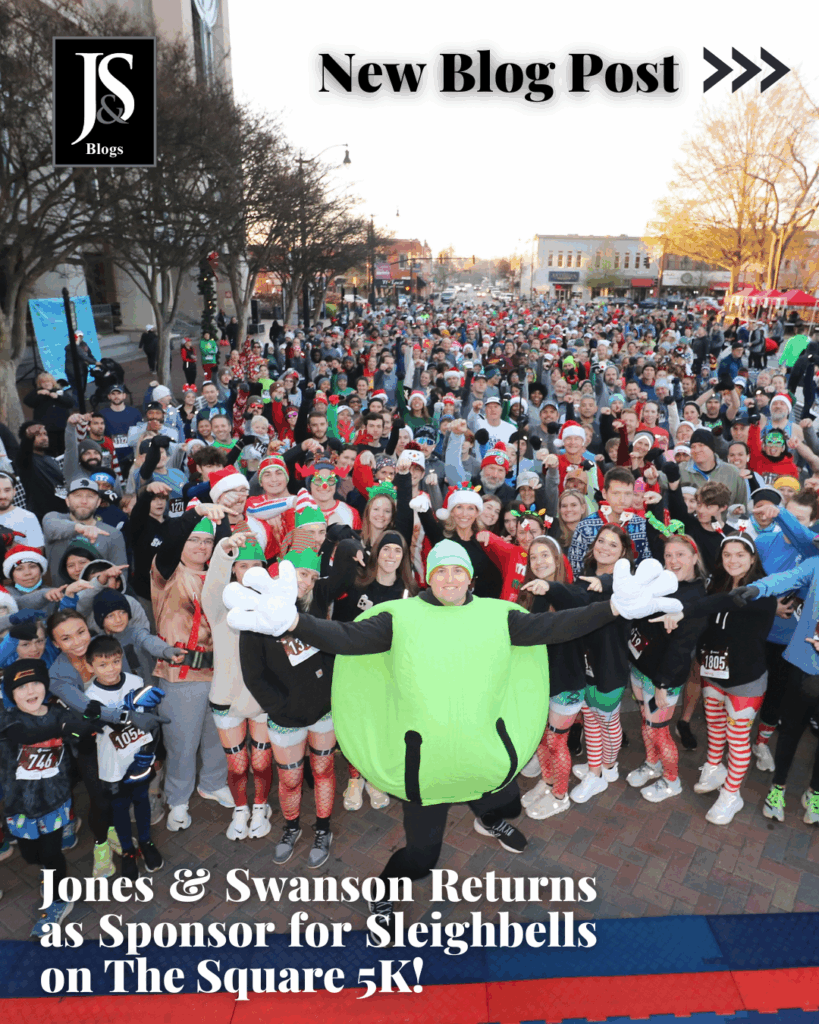Jones & Swanson Returns as Sponsor for Sleighbells on The Square 5K