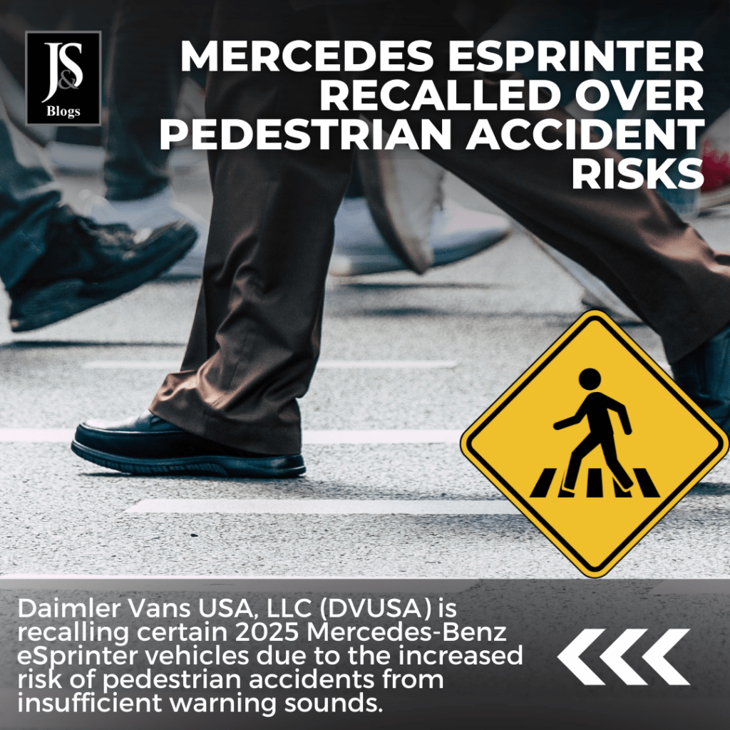 Mercedes eSprinter Recalled over Pedestrian Accident Risks